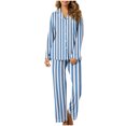 thumbnail image 1 of Generic Women's Home Pocket Printed Pajama Set for Daily Home Wear Sky Blue 6(M), 1 of 7