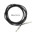 thumbnail image 3 of Langgg Guitar Pedal Audio Cable Musical Instrument Cord 6.35mm Electric Box Guitars Effect Wire Connector for Playing 300cm, 3 of 7