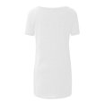 thumbnail image 5 of KIHOUT Hauts de Détente pour Femmes, Hauts d'Été Unis à Col Rond, Manches Courtes Amples, T-shirt Blouse, Taille p-5TG, 5 of 5