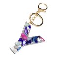thumbnail image 1 of Fridja Mother's Day Custom Creative Keyring Clasp 26 English Letter Pendant Keyring, 1 of 8