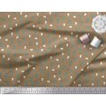 thumbnail image 2 of Soimoi Poly Georgette Fabric Brush Stroke & Salt Bottle Cartoon Print Sewing Fabric Yard 52 Inch Wide, 2 of 3