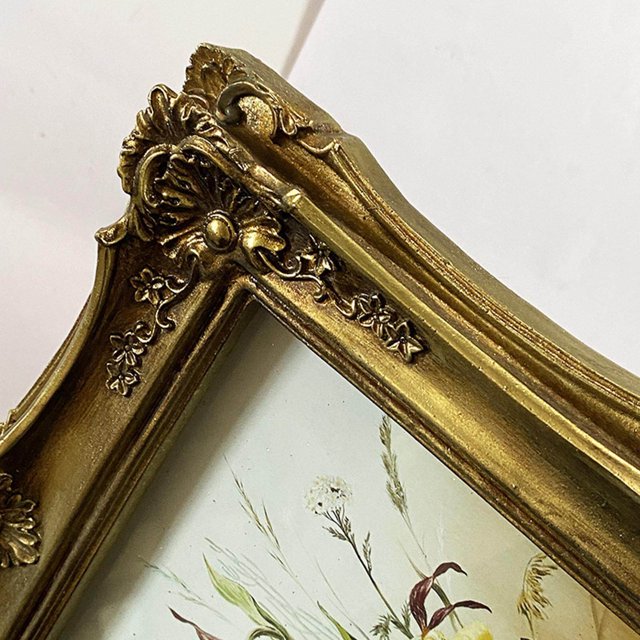 Picture Display Frame Photo Holder for Home Table Baroque Photo Frame Desktop Decoration
