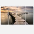 thumbnail image 2 of Carrasqueira Old Wooden Pier - Seashore Photo Canvas Art Print, 2 of 3