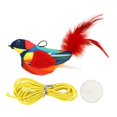 thumbnail image 1 of Tachiuwa Hanging Door Cat Toy Cat Activity Toy Interactive Feather Toy for Training red, 1 of 9