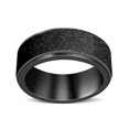 thumbnail image 2 of Rings Stainless Steel Rotatable Spinning Men Decompression Hand Jewelry Wedding Pressure Reliever Adjustable 6mm Anti Stress Fashion Rust-proof Anxiety Spinner Size 8, 2 of 8