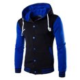 thumbnail image 1 of LUXUR Chandail à Manches Longues pour Homme, Décontracté, Automne, Bleu, 3TG, 1 of 3