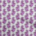 thumbnail image 1 of oneOone Silk Tabby Purple Fabric Paisleys Sewing Craft Projects Fabric Prints By Yard 42 Inch Wide, 1 of 5