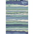 thumbnail image 1 of HomeRoots 354123 Tapis Rond en Polypropylène Traité aux UV de 7 Pi 6 Po pour Aire Océanique, 1 of 1