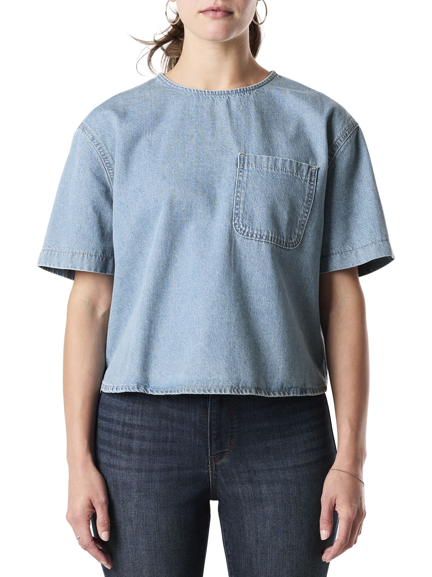 Levi Strauss Signature™ T-Shirt en Denim Vintage pour Femme