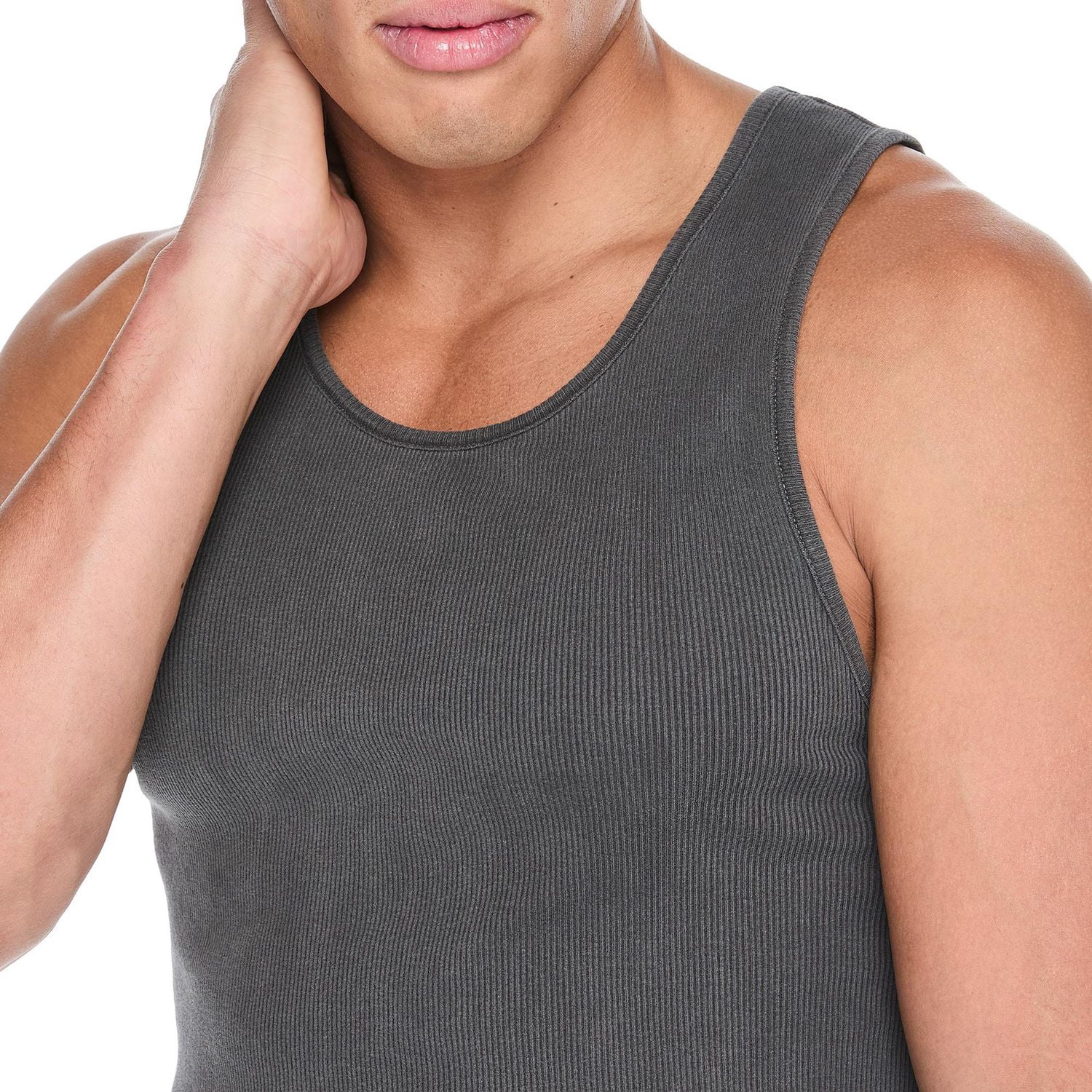 Débardeur côtelé délavé No Boundaries pour hommes