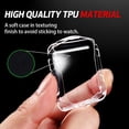 thumbnail image 4 of LEIXIUER Silicone Band for Apple Watch Bands 38mm with Silicone Case,Clear Screen Protector Cover with iWatch Band Sport Replacement Wristband for Apple Watch Series 3 2 1 Strap -Turquoise, 4 of 7