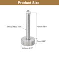 thumbnail image 2 of Unique Bargains Vis Moletées pour Pouce M6x40mm, Lot de 5 Boulons Plats à Tête Moletée en Acier Inoxydable 304, 2 of 5