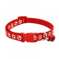 thumbnail image 1 of Collier pour Animaux de Compagnie Chien de Chat Réglable en Forme d'Empreinte de Pied avec des Cloches Fournitures pour Animaux de Compagnie Cadeau pour Animal de Compagnie, 1 of 6