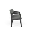 thumbnail image 4 of Lenox Steel Reception Waiting 3 Seats Chair / Charcoal Steel / Light Gray, 4 of 5