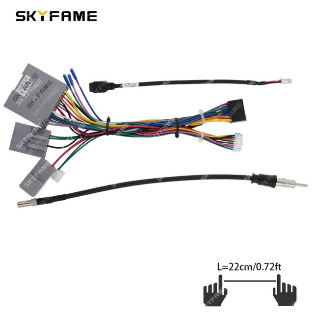 SKYFAME Adaptateur de Faisceau de Câblage 16 Broches Décodeur Canbus Câble d'Alimentation Radio Android pour Ford Raptor F150