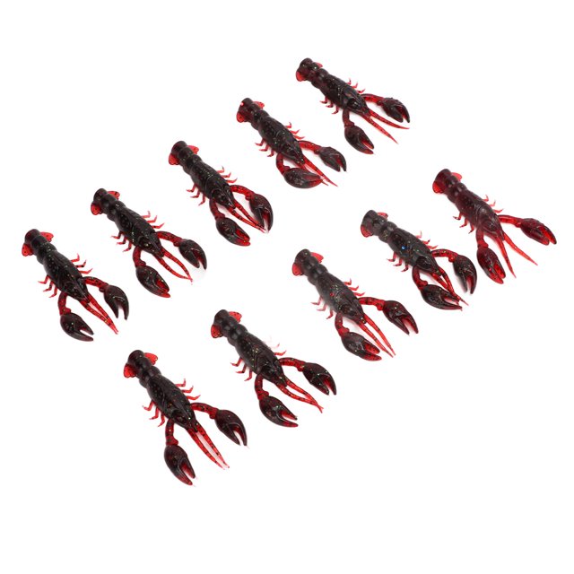 Soft Fishing Lure Soft Lure Baits Crawdad Soft Bait Soft Shrimp Lure Artificial Soft Shrimps Fishing Lure 10pcs Soft Fishing Lure Crawdad Bait PVC Shrimp Artificial Soft Lure Baits