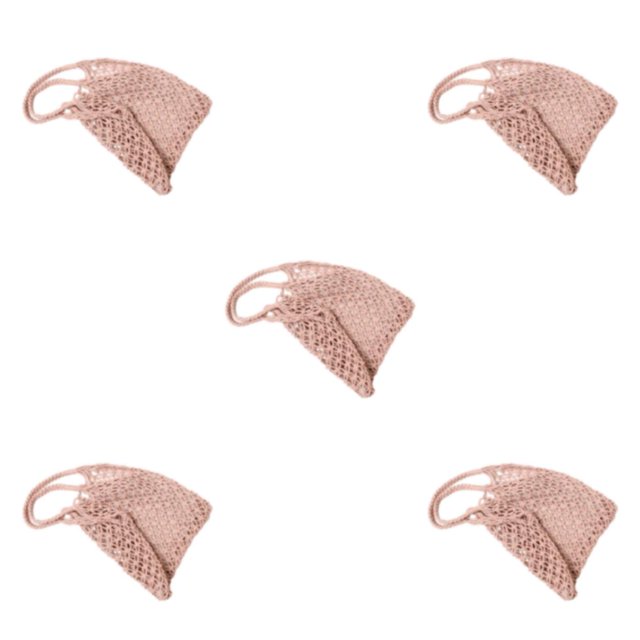 maskred Stylish And Functional Straw Handbag For All Needs Straw Beach Bag Shoulder Bag Straw Bag Tote Bag pink 5Set