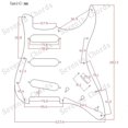 thumbnail image 2 of 11 Holes Colorful Celluloid Guitar Pickguard Scratch Plate for Strat Guitars SSS, 2 of 6