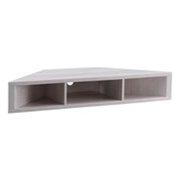 Bowery Hill Meuble TV Flottant en MDF Chêne Blanc Rectangulaire avec Gestion des Câbles de 46,5 po Non Assemblé