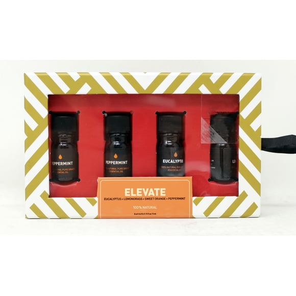 Way Of Will Ensemble d'Huiles Essentielles Elevate, Lot de 4