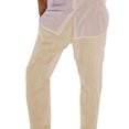 thumbnail image 2 of Innerwin Pants Elastic Waist Men Trousers Beach Drawstring Lightweight Long Pant Khaki 2XL, 2 of 3