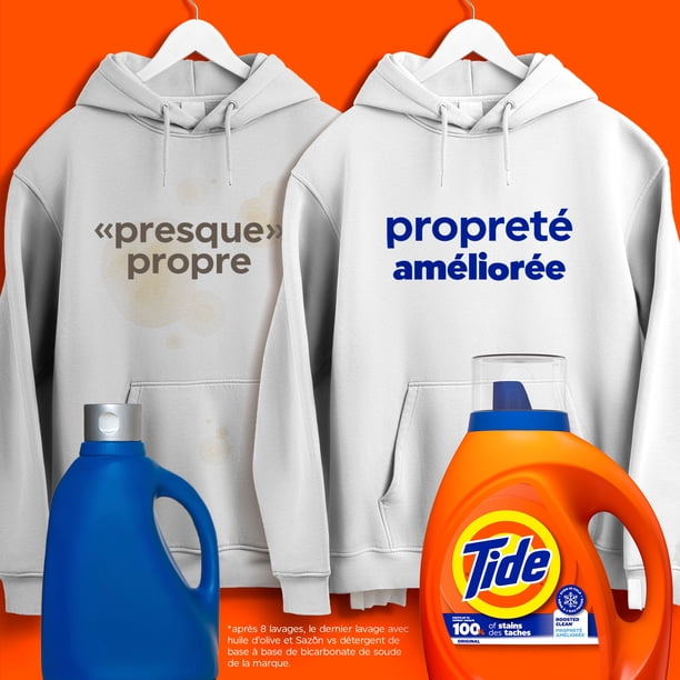 Tide Liquid Laundry Detergent, Original Scent, 25 Loads, 946 mL