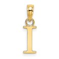 thumbnail image 4 of Diamond2Deal 14K Yellow Gold Block Letter I Initial Pendant for Women, 4 of 6