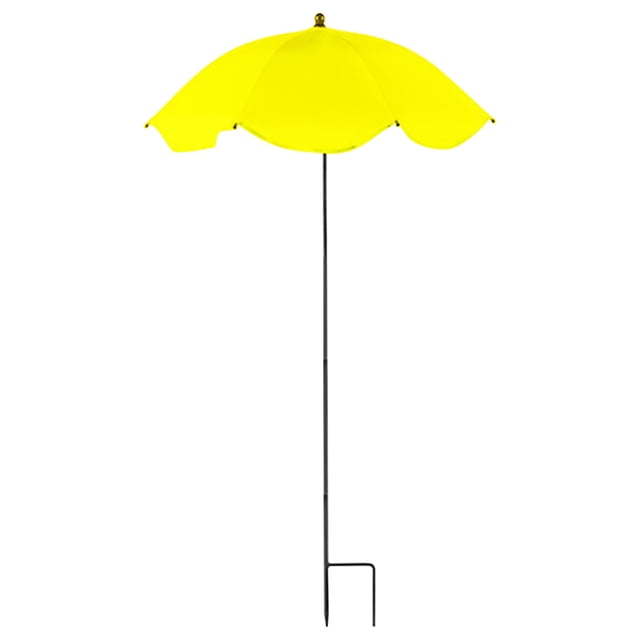Large Garden Parasol for Potted Plants | Outdoor Sun & Rain Protection Umbrella with Stake | 47" Shade Canopy | Durable Metal Frame & Rubberized Cloth Cover