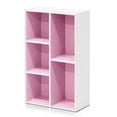 thumbnail image 1 of Furinno 11069 Étagère Ouverte Réversible à 5 Cubes, Blanc/rose, 1 of 3