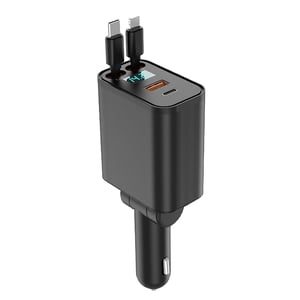 Chargeur de voiture évolutive [120W Chargeur de voiture] Chargeur rapide de charge Accessoires de voiture Chargeur téléphonique de voiture Adaptateur