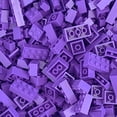 thumbnail image 1 of 120/240PCS Building Blocks Lot Pack City Classic Bricks Sorted By Color Bricks Block Plate Creative Toy Compatible with Legoeds,purple,125g-120pcs, 1 of 7