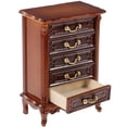 thumbnail image 4 of Durable Mini House Wooden Cabinet for Decoration Brown Color Safe and Detailed Design Fits Perfectly, 4 of 8