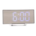 thumbnail image 1 of Réveil Numérique Miroir, Horloge Numérique à Design Courbé pour Déco pour Chambre à Coucher LED Bleue, 1 of 8