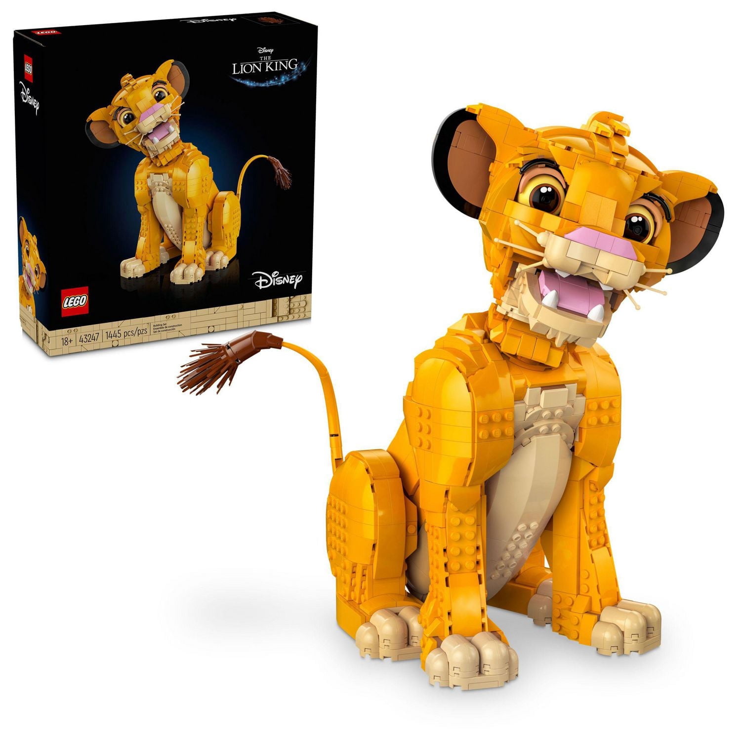 LEGO Disney Classic Jeune Simba le Roi Lion 43247 Ensemble de construction (1445 pièces)