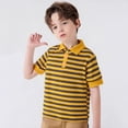 thumbnail image 2 of Polos pour Tout-Petits Garçons, Chemises Rayées pour Garçons, Chemises d'Uniforme pour Garçons, Chemises de Rugby, Chemises à Manches Courtes pour Enfants, Tenue Garçon 2T, 2 of 8