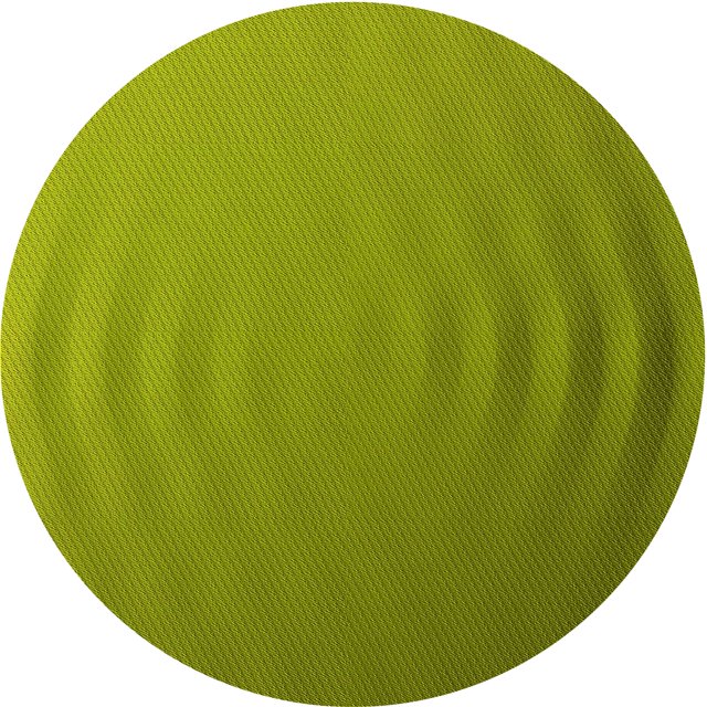 Ahgly Tapis Rond Lavable en Machine Intérieur Transitionnel Vert Pistache, 4 Pieds Rond