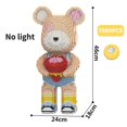 thumbnail image 1 of Giant Fluid Violence Bear Cartoon Love Violent Bear Bearbrick Colour Model Building Block Micro Diamond Bricks Kids Toy Gift Set, 1 of 4