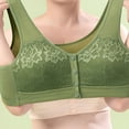 thumbnail image 4 of Bras for Women, Womans Solid Color Lace Front Buckle Elastic Style Large Size Bra Without Steel Rim, 4 of 6