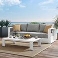 thumbnail image 1 of Modway Tahoe Outdoor Patio Powder-Coated Aluminum 2-Piece Set in White Gray, 1 of 10
