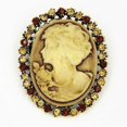 thumbnail image 5 of New Style Party Queen Lady Vintage Victorian Design Cameo Bronze Brooch Pin, 5 of 5