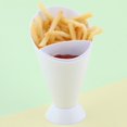 thumbnail image 4 of French Fries Cup Container Dipping Cone Snack Holder Stand for Salad Sauce Kitchen(2pcs), 4 of 8