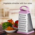 thumbnail image 3 of CHOK Non-Slip Base Vegetable Grater - Ergonomic Handle with Non-Slip Rubber Ring  Four-Side Potato Cheese Grater  Vegetable Cutter for Restaurants, 3 of 8