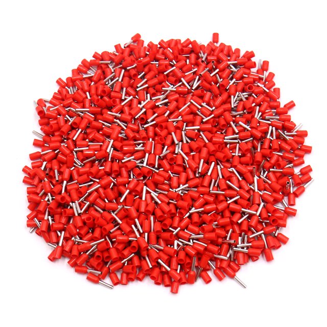 Unique Bargains 1000 Pcs AWG18 1mm2 Embouts de Câble Isolés pour Automobile