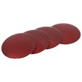 thumbnail image 1 of Unique Bargains 4 Pcs Auto 65mm Autocollant de Moyeu Central en Plastique Motif Fibre de Carbone Rouge Universel, 1 of 6