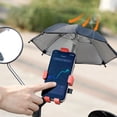 thumbnail image 2 of Vwrxbz Phone Holder with Sunshade 360 Rotation Motorcycle Bike Handlebar Mount One Click Lock Shockproof for Riding, 2 of 7
