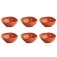 thumbnail image 1 of Tumotour 4 Inches Square Seasoning Plates 6 Boxed Wheats Straw Plates Sauces Plates, 1 of 6