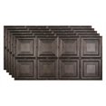thumbnail image 1 of Fasade Decorative Vinyl Ceiling Panel 2ft x 4ft 5 Pack Smoked Pewter, 1 of 5