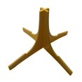 thumbnail image 3 of MERIGLARE Portable Trumpet Stand Tripod Holder Clarinet Support for Clarinet Saxophone Yellow, 3 of 9