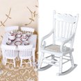 thumbnail image 1 of Chaise de Maison de Poupée Créative Mini Taille Modèle de Chaise Berçante Mobilier de Maison de Poupée, 1 of 10