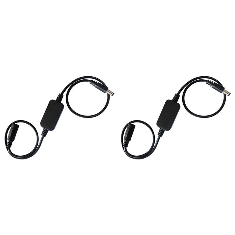 2X 24 Hour Auto Reboot Router Routing Reset Tool DC Power Timing Fiber Modem Router DC Power Manager Black,2 x Router restart line,Black